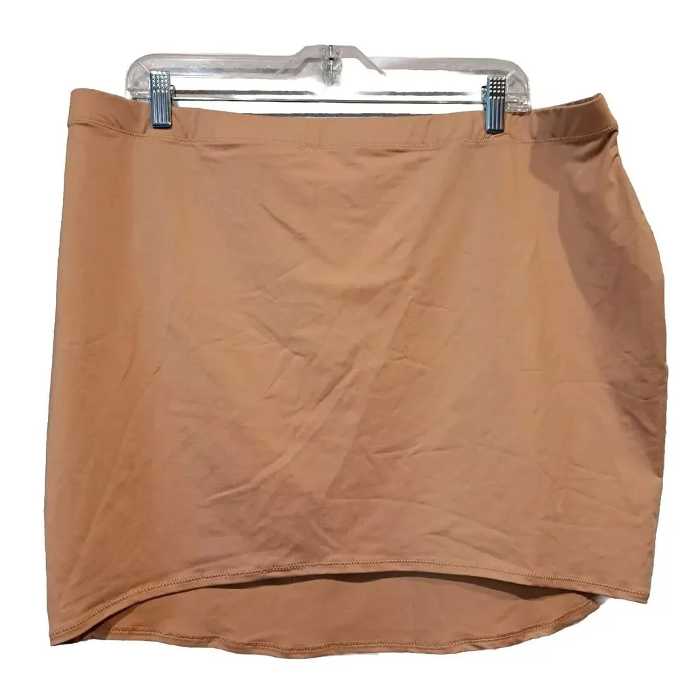 Skims Tube Skirt Bottom Cover Up Size 3X Signature Swim Almond Kim Kardashian